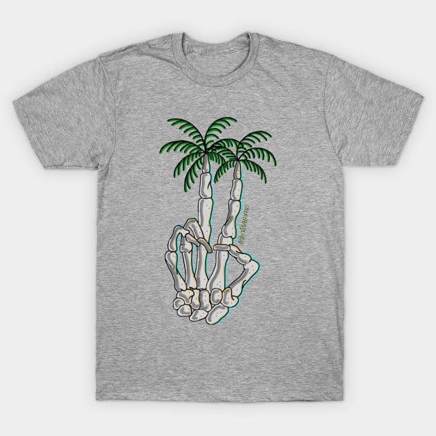 Peace palm Tree T-Shirt by instaammo